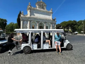 Rome Uncovered: Colosseum Arena Floor + Private Golf Cart Tour of Rome