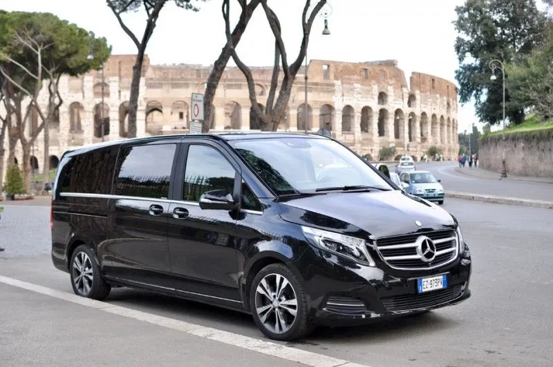 Black Mercedes van